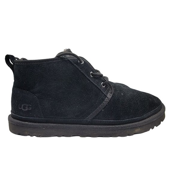 Ugg Neumel Chukka Ankle Boots Mens 12 Black Lace Up Sheep Shearling Lined - 3236 main image 5